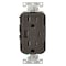 Leviton Leviton Decora 15 amps 125 V Type A/C Duplex Brown Outlet and USB Charger 5-15R 1 pk T5633-B - alternate 1